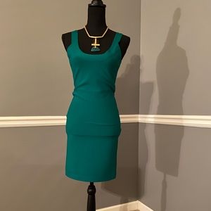 BCBGMAXAZRIA Green Mini Bandage Bodycon